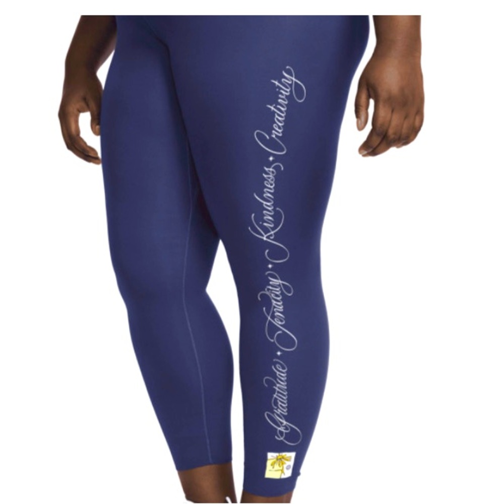Nike One Luxe Women's dri-fit Training Leggings Plus Size 2X Blue, new with tags